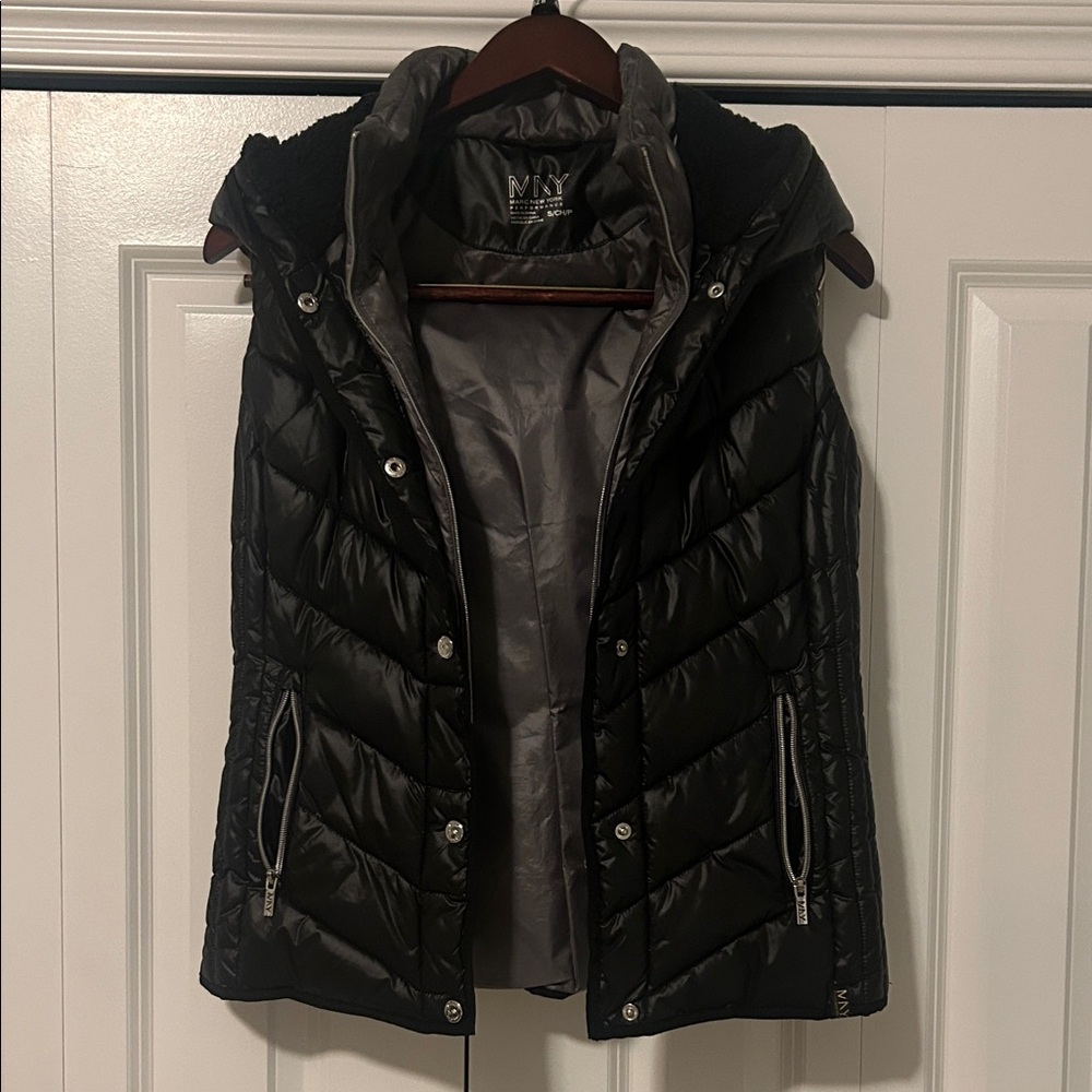 Marc New York Black Quilted Vest